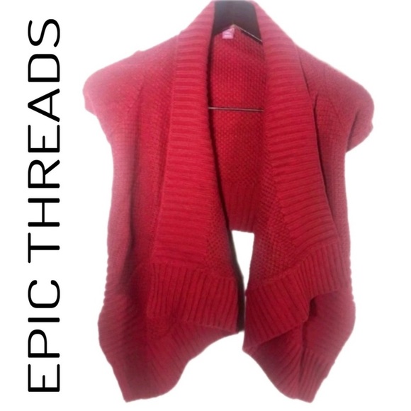 Epic Threads Ladies Cropped Swing Cardigan Sweater Women’s Size Small - Picture 2 of 13